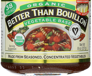 Better Than Bouillon: Organic Vegetable Base, 8 Oz