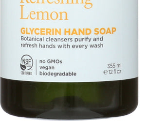 Avalon Organics: Glycerin Hand Soap Lemon, 12 Oz