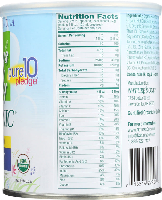Baby's Only: Organic Toddler Formula Dairy Iron Fortified, 12.7 Oz