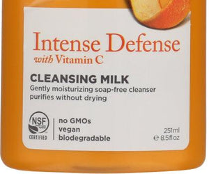 Avalon Organics: Intense Defense Vitamin C Renewal Hydrating Cleansing Milk, 8.5 Oz - RubertOrganics