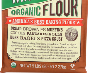 Bob's Red Mill: 100% Stone Ground Whole Wheat Organic Flour, 5 Lb