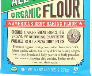Bob's Red Mill: Unbleached White All-purpose Organic Flour, 5 Lb