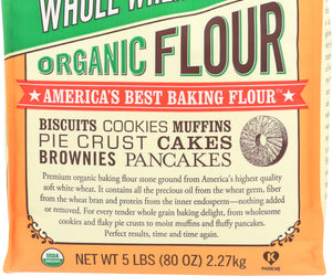 Bob's Red Mill: 100% Stone Ground Whole Wheat Pastry Organic Flour, 5 Lb