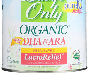 Babys Only Organic: Toddler Formula Lactorelief Iron Fortified, 12.7 Oz