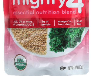 Plum Organics: Mighty 4 Essential Nutrition Blend Kale Strawberry Amaranth Greek Yogurt, 4 Oz