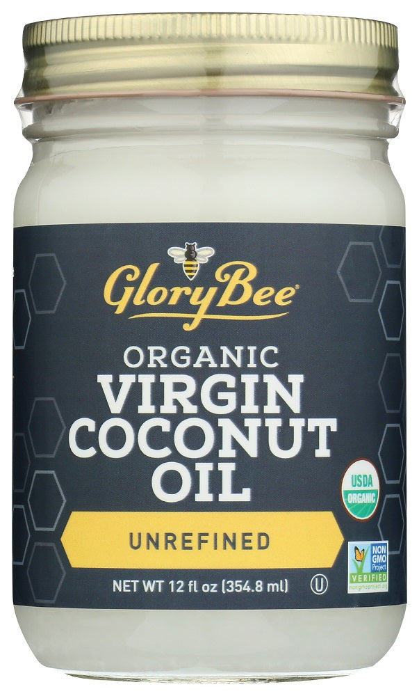 Glory Bee: Organic Virgin Coconut Oil Unrefined, 12 Oz