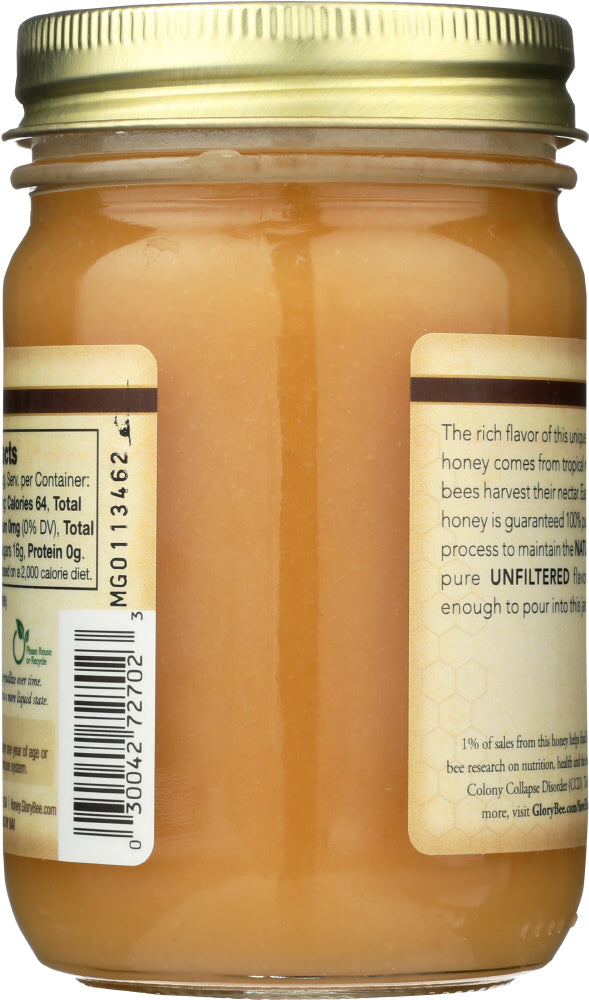 Glory Bee: Raw Organic Fair Trade Honey, 18 Oz