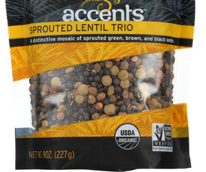 Truroots: Organic Accents Sprouted Lentil Trio, 8 Oz