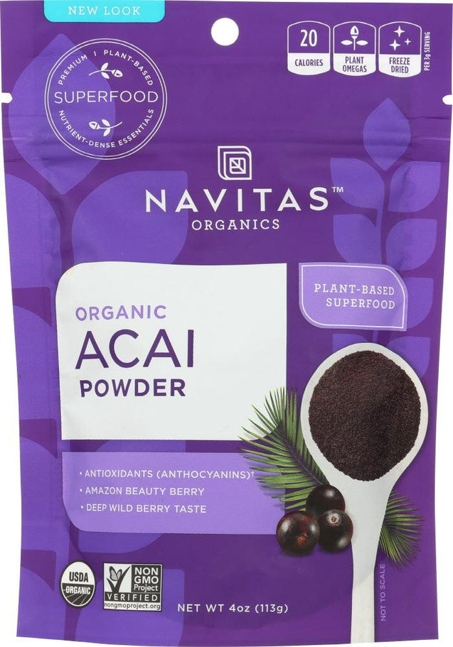 Navitas: Organic Acai Powder, 4 Oz - RubertOrganics