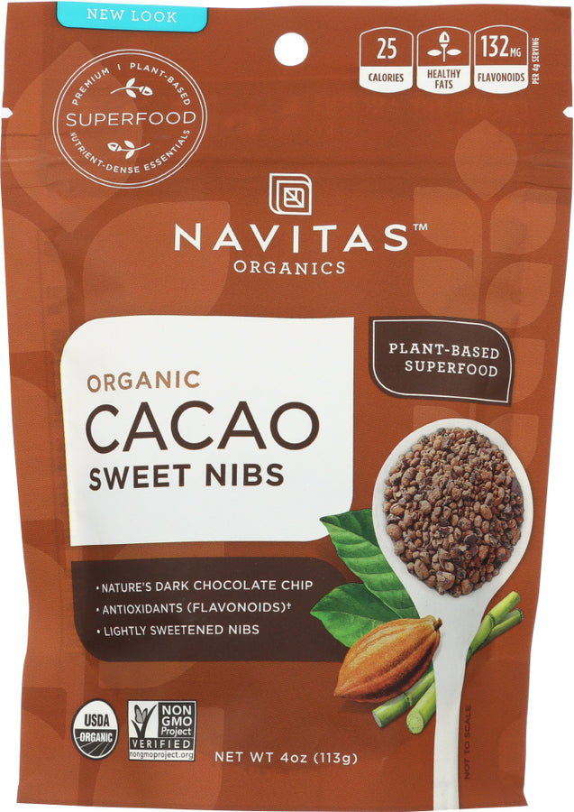 Navitas: Organic Cacao Sweet Nibs, 4 Oz