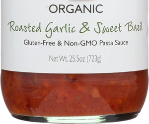 Dave's Gourmet: Organic Roasted Garlic And Sweet Basil Pasta Sauce, 25.5 Oz