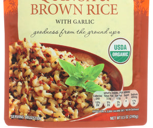 Seeds Of Change: Organic Quinoa And Brown Rice With Garlic, 8.5 Oz