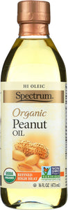 Spectrum Culinary: Organic Peanut Oil Refined, 16 Oz