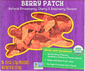 Annie's Homegrown: Organic Bunny Fruit Snacks Berry Patch, 4 Oz
