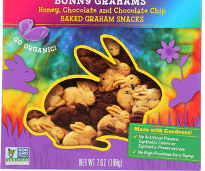 Annies Homegrown: Friends Organic Bunny Grahams Honey Chocolate & Chocolate Chip, 7 Oz