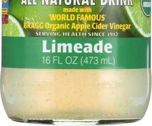 Bragg: Organic Apple Cider Vinegar All Natural Drink Limeade, 16 Oz - RubertOrganics