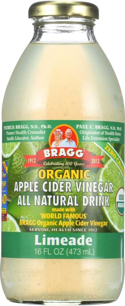 Bragg: Organic Apple Cider Vinegar All Natural Drink Limeade, 16 Oz - RubertOrganics