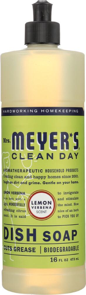 Mrs Meyers Clean Day: Liquid Dish Soap Lemon Verbena Scent, 16 Oz - RubertOrganics