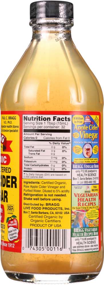 Bragg: Organic Apple Cider Vinegar, 16 Oz