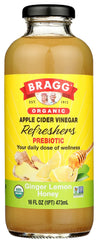 Bragg: Organic Ginger Lemon Honey Apple Cider Vinegar Refreshers, 16 Oz