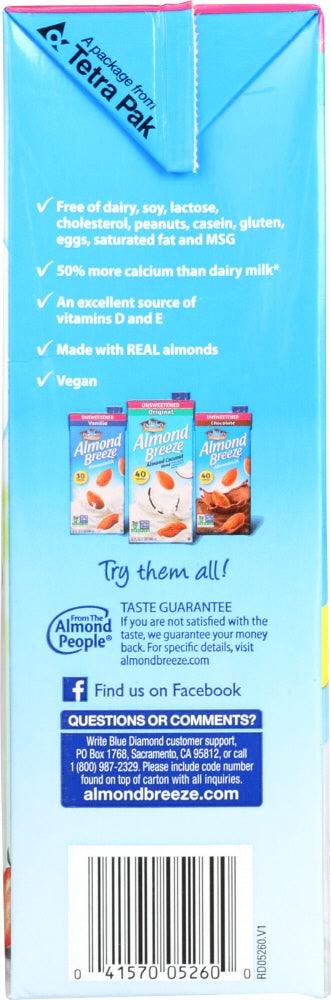 Blue Diamond: Almond Breeze Almond Milk Original Unsweetened, 64 Oz - RubertOrganics