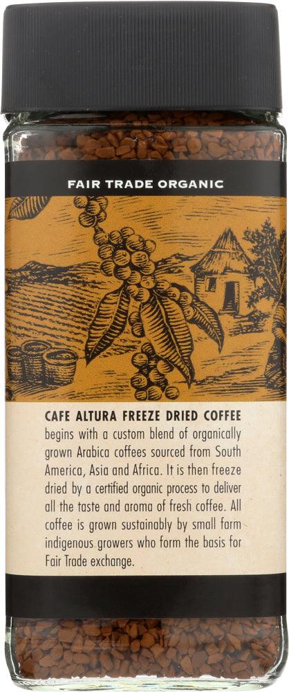 Cafe Altura: Organic Freeze Dried Instant Coffee, 3.5 Oz - RubertOrganics