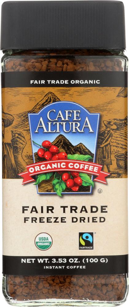 Cafe Altura: Organic Freeze Dried Instant Coffee, 3.5 Oz - RubertOrganics