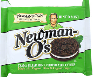 Newman's Own Organic: Newman O's Cookies Mint Creme, 13 Oz