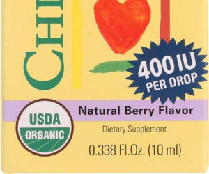 Childlife: Essentials Organic Vitamin D3 Drops Berry Flavor 400 Iu, 0.338 Oz - RubertOrganics