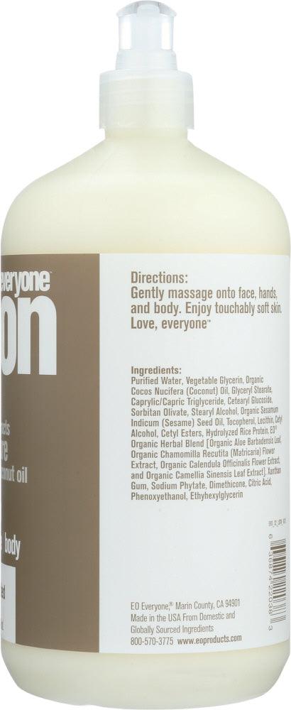 Everyone: 3-in-1 Unscented Lotion, 32 Oz - RubertOrganics