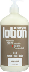 Everyone: 3-in-1 Unscented Lotion, 32 Oz - RubertOrganics