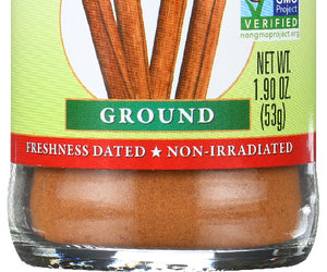 Frontier Natural Products: Organic Cinnamon Ground, 1.9 Oz