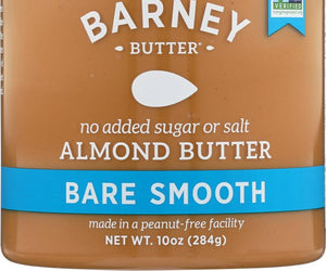 Barney Butter: Bare Almond Butter Smooth, 10 Oz - RubertOrganics