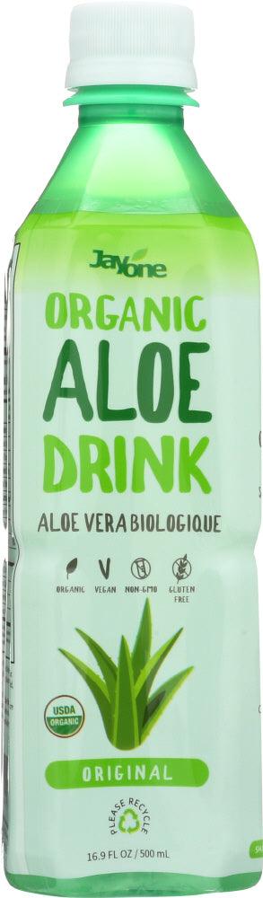 Jayone: Organic Aloe Pulp Juice Original With Vitamin C, 16.9 Oz - RubertOrganics