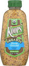 Koops: Organic Stone Ground Mustard, 12 Oz - RubertOrganics