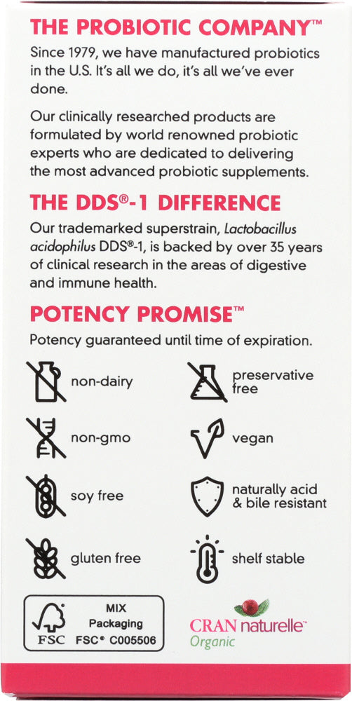 Up4: Probiotics With Dds -1 Women's Capsules, 60 Caps