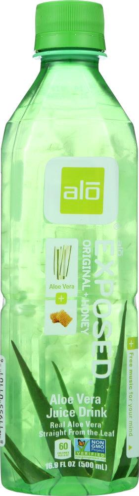 Alo: Exposed Original + Honey Real Aloe Vera Drink, 16.9 Oz - RubertOrganics