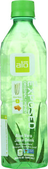 Alo: Exposed Original + Honey Real Aloe Vera Drink, 16.9 Oz - RubertOrganics