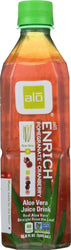 Alo: Original Aloe Drink Enrich Aloe + Pomegranate + Cranberry, 16.9 Oz - RubertOrganics