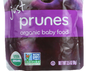Plum Organics: Just Fruit Stage 1 Pouch Prunes, 3.5 Oz
