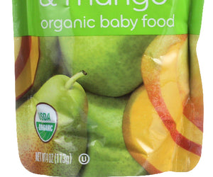 Plum Organics: Organic Baby Food Stage 2 Pear & Mango, 4 Oz