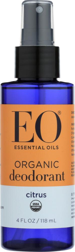 Eo Products: Organic Deodorant Spray Citrus, 4 Oz - RubertOrganics