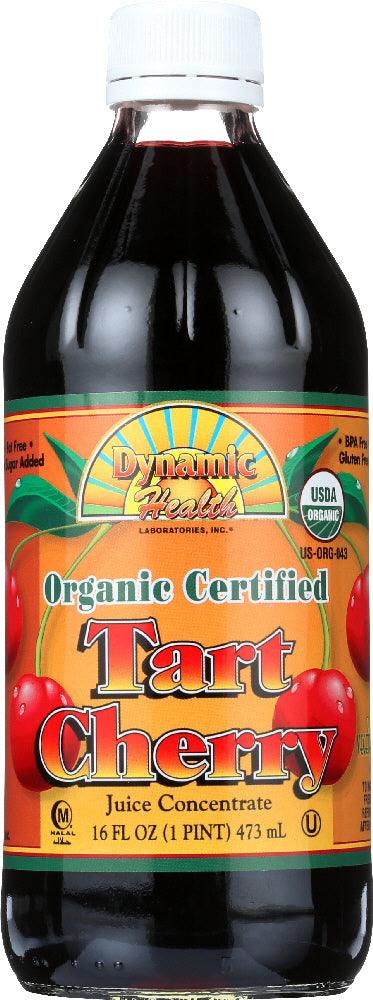 Dynamic Health: Organic Certified Tart Cherry Juice Concentrate, 16 Oz - RubertOrganics