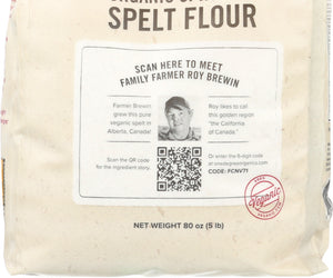 One Degree: Organic Sprouted Spelt Flour, 80 Oz