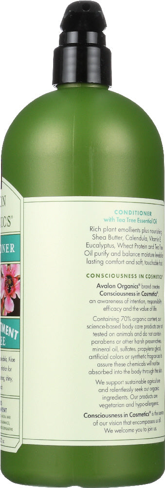 Avalon Organics: Conditioner Tea Tree, 32 Oz