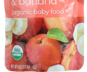 Plum Organics: Organic Baby Food Stage 2 Peach, Apricot & Banana, 4 Oz