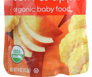 Plum Organics: Organic Baby Food Stage 2 Sweet Potato, Corn & Apple, 4 Oz