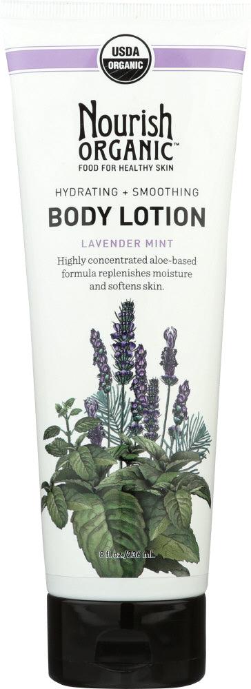 Nourish: Organic Body Lotion Lavender Mint, 8 Oz - RubertOrganics