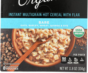 Better Oats: Instant Multigrain Hot Cereal With Flax, 11.8 Oz - RubertOrganics