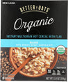 Better Oats: Instant Multigrain Hot Cereal With Flax, 11.8 Oz - RubertOrganics